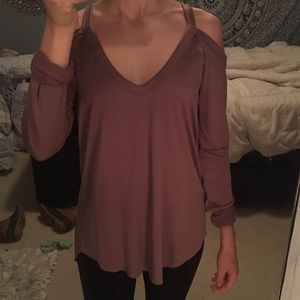Pac Sun Cut Out Shoulder Oh So Soft Blouse